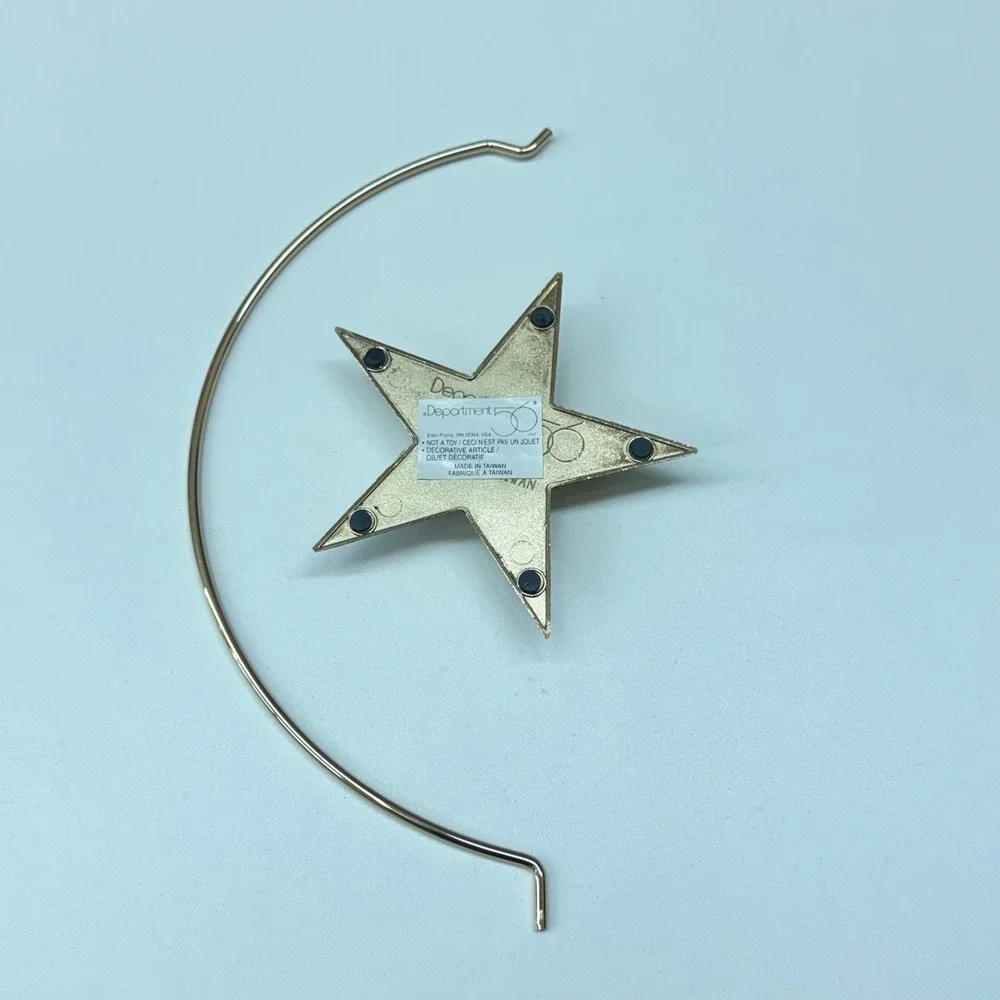 Vtg Waterford Crystal‎ Times Square 2000 Ornament with Department 56 Star Stand
